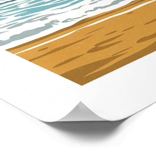  Santa Monica Californië Poster (Hoek)