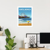 Santa Monica Californië Poster (Thuiskantoor)