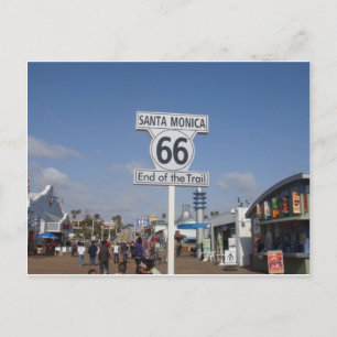 Santa Monica, Californië - RT 66 Briefkaart
