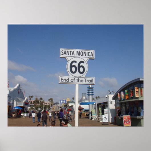 Santa Monica, Californië - RT 66 Poster (Voorkant)