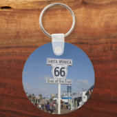 Santa Monica, Californië - RT 66 Sleutelhanger (Voorkant)