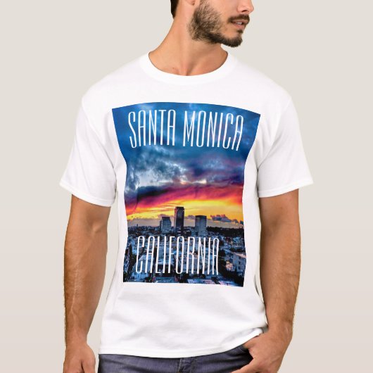 Santa Monica, Californië Short Sleeved T-shirt (Voorkant)