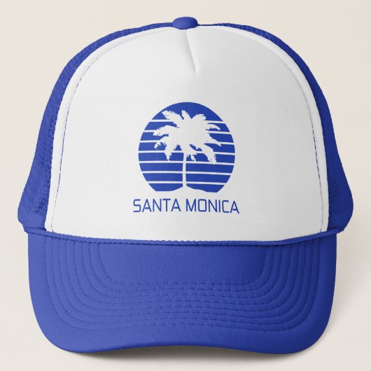Santa Monica Californië Trucker Pet (Voorkant)