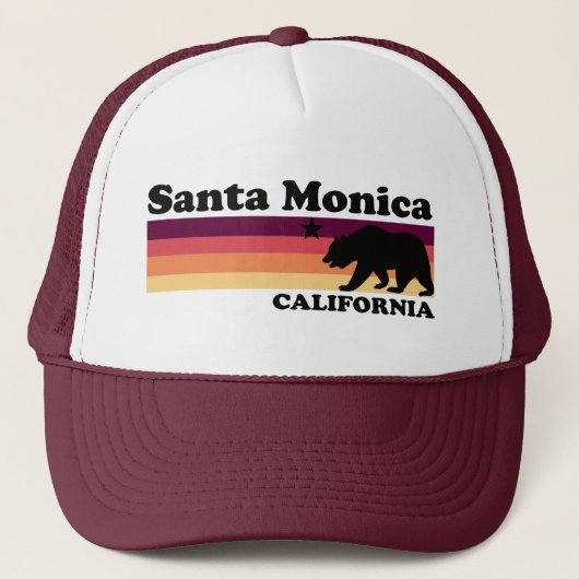  Santa Monica Californië Trucker Pet (Voorkant)