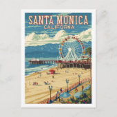 Santa Monica Californië Verenigde Staten Beroemde  Briefkaart (Voorkant)