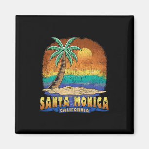 Santa Monica Californië Vintage in nood Souveni Magneet