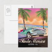 Santa Monica Californië VS Briefkaart (Voorkant / Achterkant)