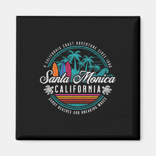 Santa Monica Californië Zandstranden Breaking Wav Magneet