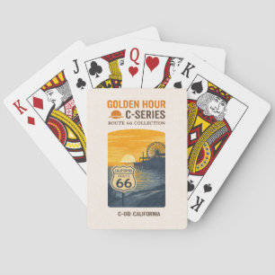 Santa Monica Centennial Pier Sunset Deck Pokerkaarten