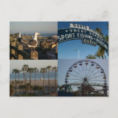 Santa Monica Collage Briefkaart (Voorkant)