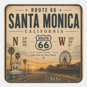 Santa Monica Eind Trail Sticker