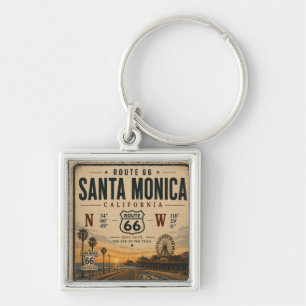 Santa Monica End Trail Coördinaten Sleutelhanger
