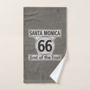 Santa Monica End van de Trail Route 66 Bad Handdoek