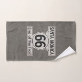 Santa Monica End van de Trail Route 66 Bad Handdoek (Handdoek)