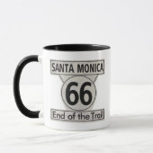 Santa Monica End van de Trail Route 66 Mok (Links)