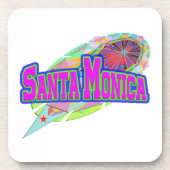 “Santa Monica” Future Coaster Bier Onderzetter (Voorkant)