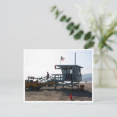 santa monica life guard briefkaart (Staand voorkant)