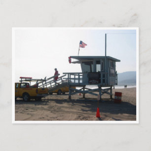 santa monica life guard briefkaart