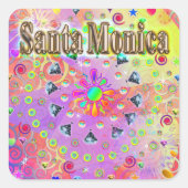 Santa Monica Lucky Golden Sticker (Voorkant)