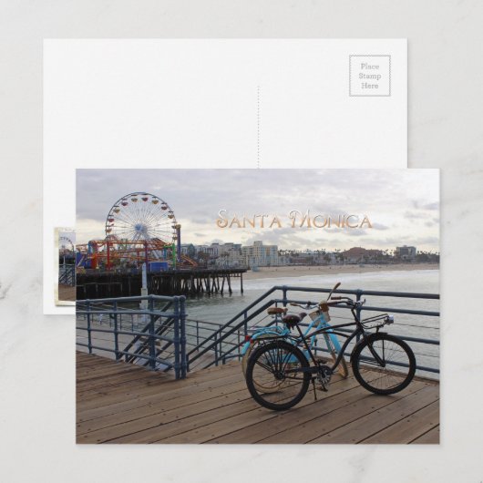 Santa Monica Morning Briefkaart! Briefkaart (Voorkant / Achterkant)