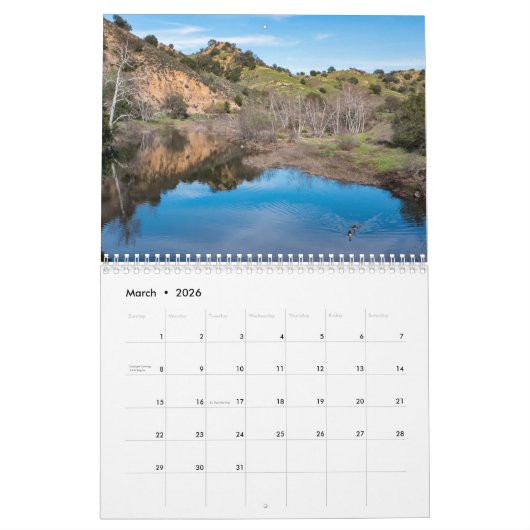 Santa Monica Mountains - een kalender van Wasim (Mar 2026)