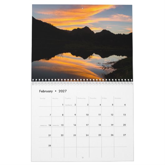 Santa Monica Mountains - een kalender van Wasim (Feb 2027)