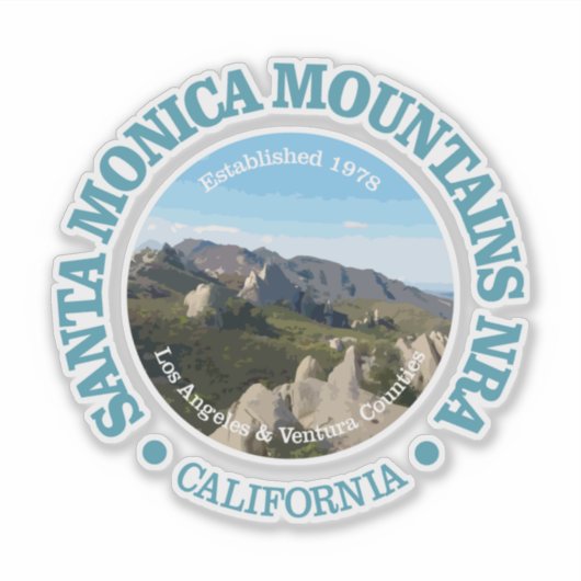 Santa Monica Mountains NRA Sticker (Voorkant)