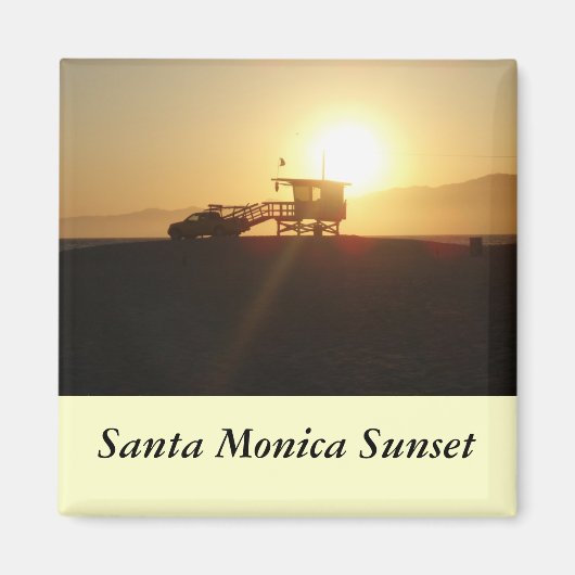 Santa Monica op Sunset Magneet (Voorkant)