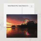 Santa Monica Pier Briefkaart (Voorkant / Achterkant)
