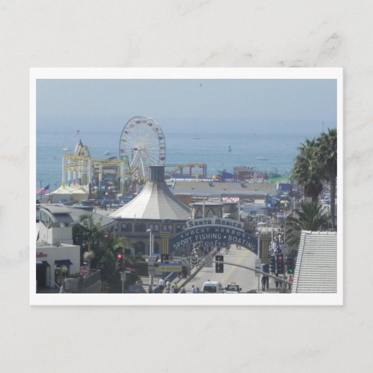 Santa Monica Pier Briefkaart (Voorkant)