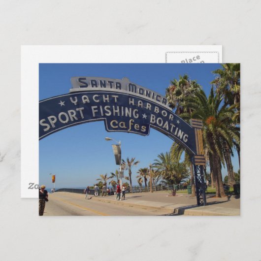 santa-monica-pier briefkaart (Voorkant / Achterkant)