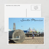 santa monica pier briefkaart (Voorkant / Achterkant)