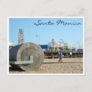 santa monica pier briefkaart