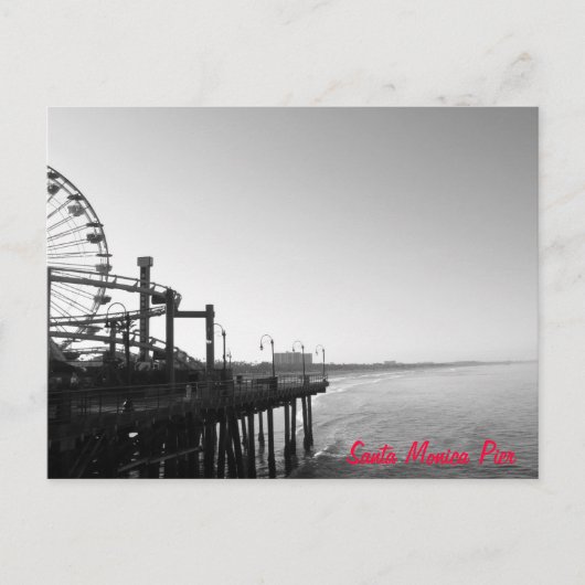 Santa Monica Pier Briefkaart (Voorkant)