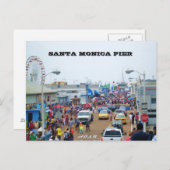 SANTA MONICA PIER briefkaart (Voorkant / Achterkant)