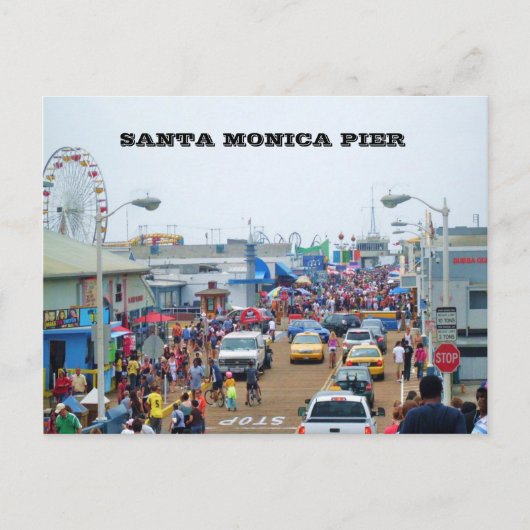 SANTA MONICA PIER briefkaart (Voorkant)