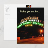 Santa Monica Pier Briefkaart (Voorkant / Achterkant)