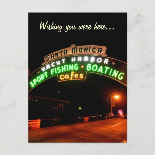 Santa Monica Pier Briefkaart (Voorkant)
