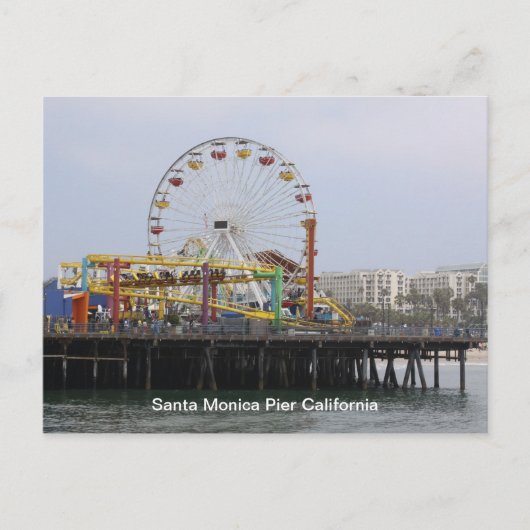 Santa Monica Pier Briefkaart (Voorkant)