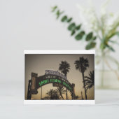 Santa Monica pier Briefkaart (Staand voorkant)