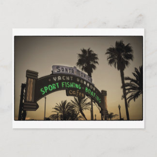 Santa Monica pier Briefkaart