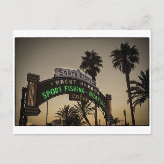 Santa Monica pier Briefkaart (Voorkant)