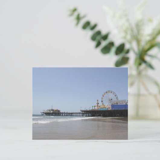 Santa Monica Pier Briefkaart (Staand voorkant)