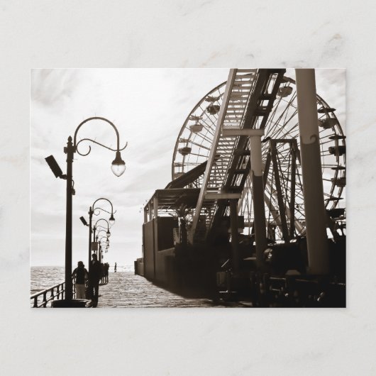 Santa Monica Pier Briefkaart (Voorkant)