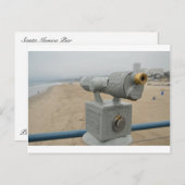 Santa Monica Pier Briefkaart (Voorkant / Achterkant)