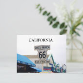 SANTA MONICA PIER, briefkaart VAN CALIFORNIA (Staand voorkant)