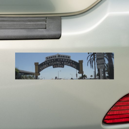Santa Monica Pier Bumpersticker (Op auto)