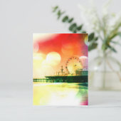 Santa Monica Pier - Bursting Colors Foto bewerken Briefkaart (Staand voorkant)