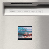 Santa Monica Pier Ca USA Retro Souvenirs 80s Magneet (Insitu (Vaatwasser))