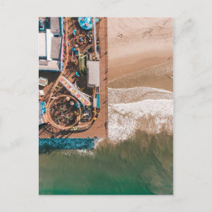 SANTA MONICA PIER, CALIFORNIA - AERIAL UITZICHT BRIEFKAART